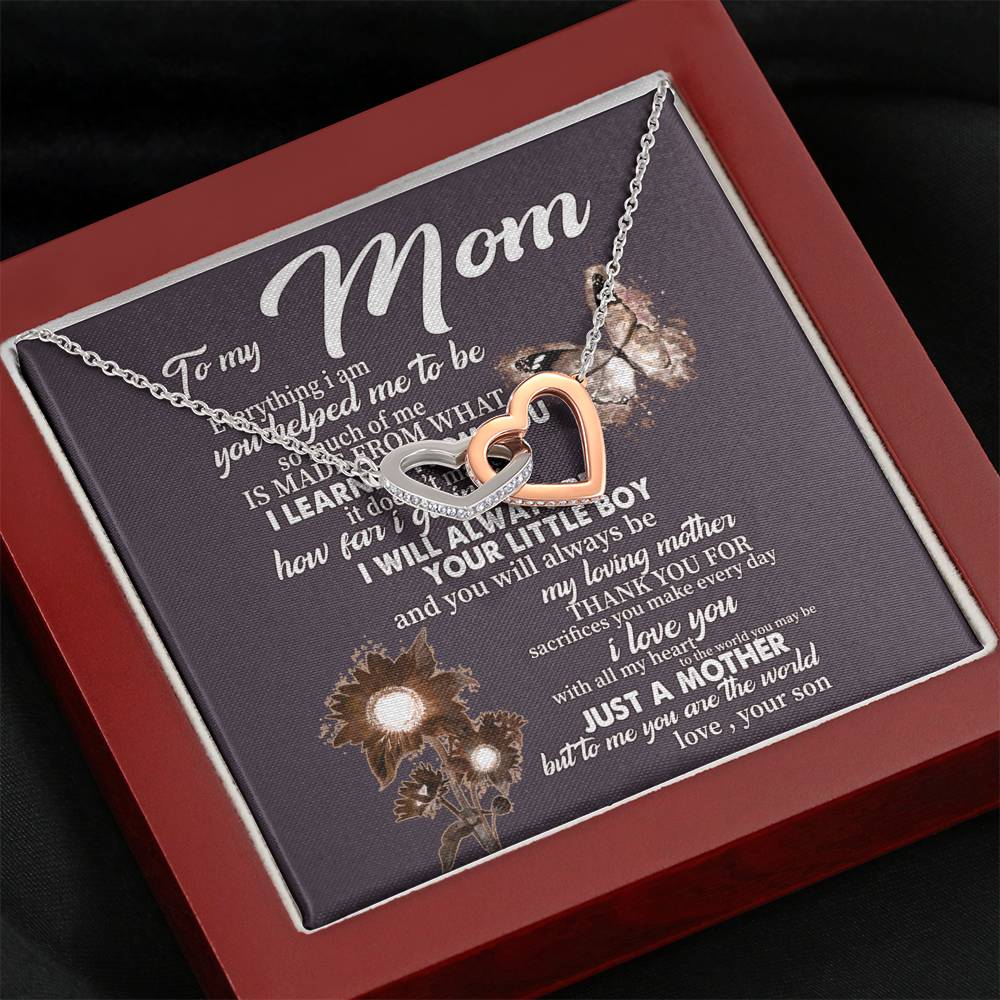 Mother Son Necklace Gift for Mom from Son, Son Gift to Mom, Personalized Mother and Son Necklace, Mothers Day Birthday Gift Jewelry