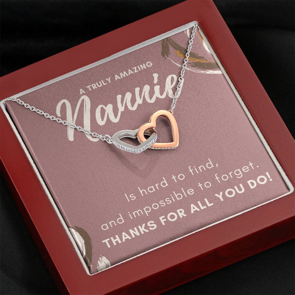 Custom Heart Pendent Gift To My Grand Mother On Mother's Day