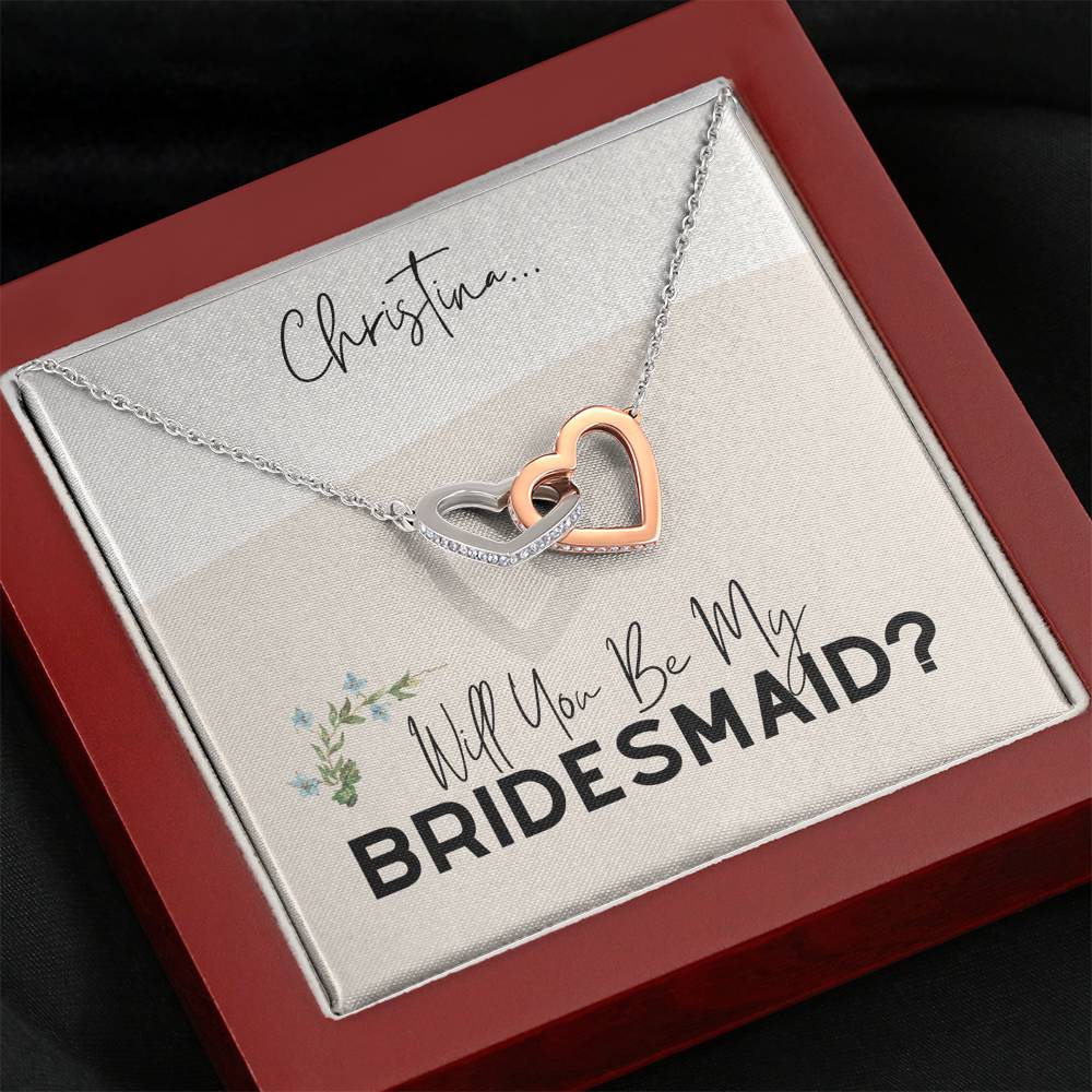 Bridesmaid Gift Necklace, Gift for Bridesmaids, Necklace for Bridesmaids, Bridesmaids Ask Gift