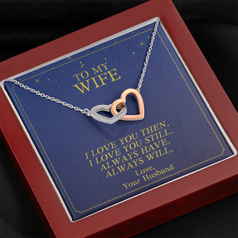 Personalized Necklace Gift For Women Forever Love Pendent To My Wife On Her Birthday Valentine's Day Wedding Gift With The Message Card From Husband