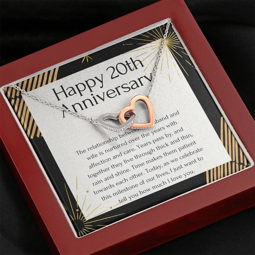 44 Interlocking Hearts Necklace