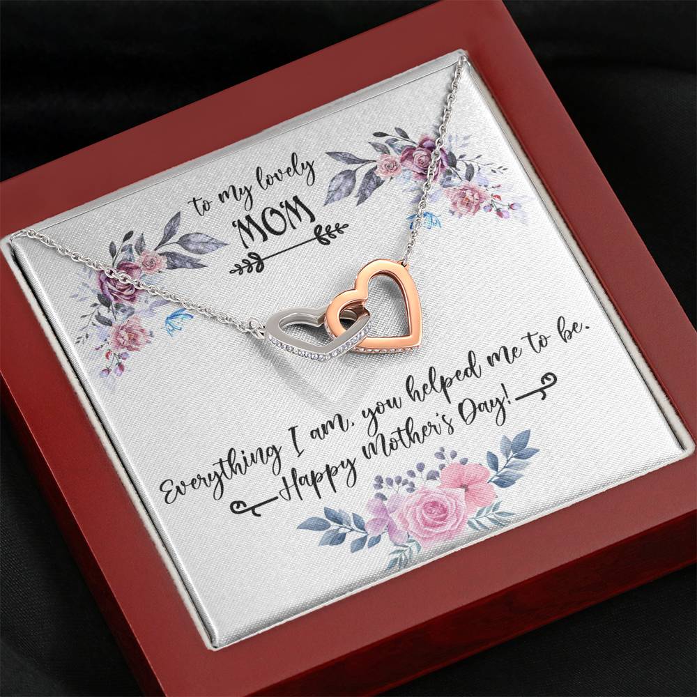 To My Mom Card Funny Mom Gift, Personalized Mother Day Necklace, Unique Gift, Foster Mom Gift,  Initial Necklace for Mom, Bonus Mom Necklace,