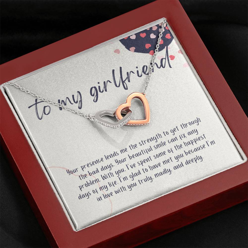 Girlfriend Gift Necklace For Birthday, Anniversary, Valentine's Day, Jewelry for Her, Best Girlfriend Gift With Personalized Message