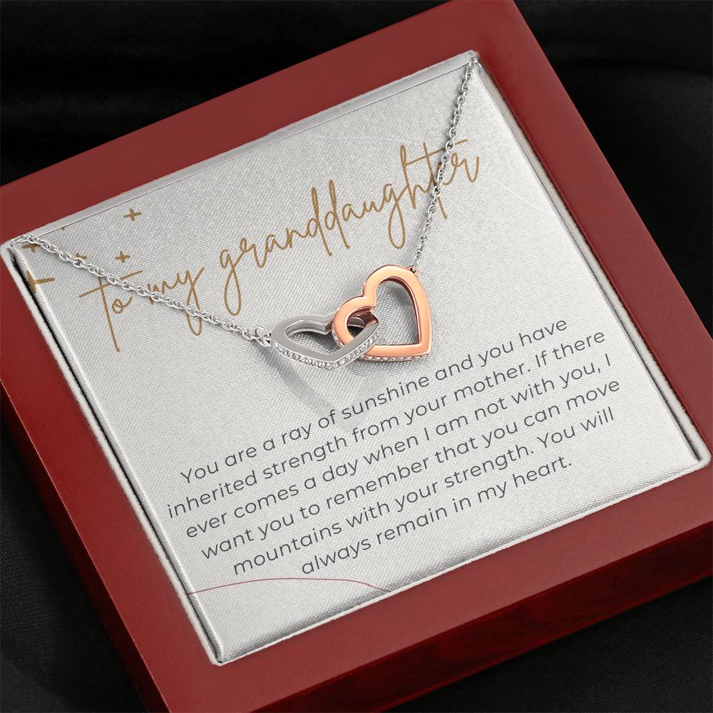 Gift for Granddaughter, Granddaughter Gift Necklace from Grandma, Personalized Birthday Card Gift, Graduation Gift