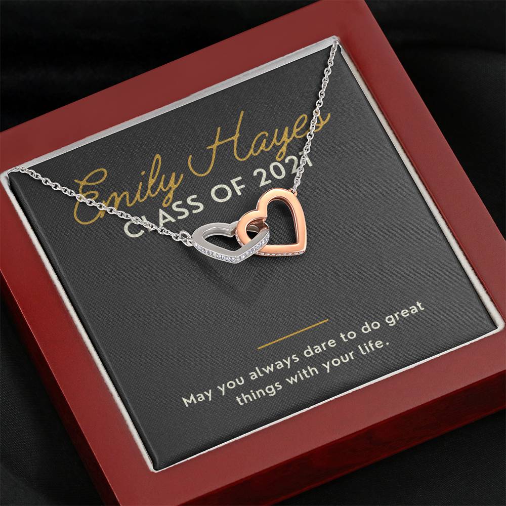 Class of 2021 Wish Necklace friendship Necklace senior Necklace wish tie Necklace graduation charm Necklace graduation gifts for grads