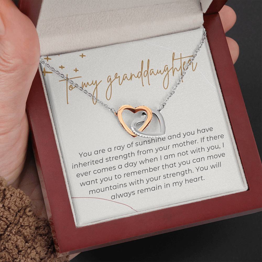 Gift for Granddaughter, Granddaughter Gift Necklace from Grandma, Personalized Birthday Card Gift, Graduation Gift