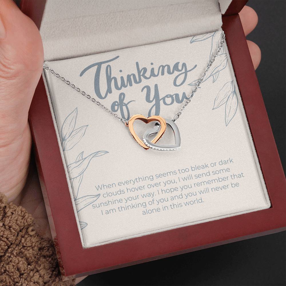 Thinking of You Gift Necklace, I'm Here For You Gift From A Friend, Family Member, Coworker