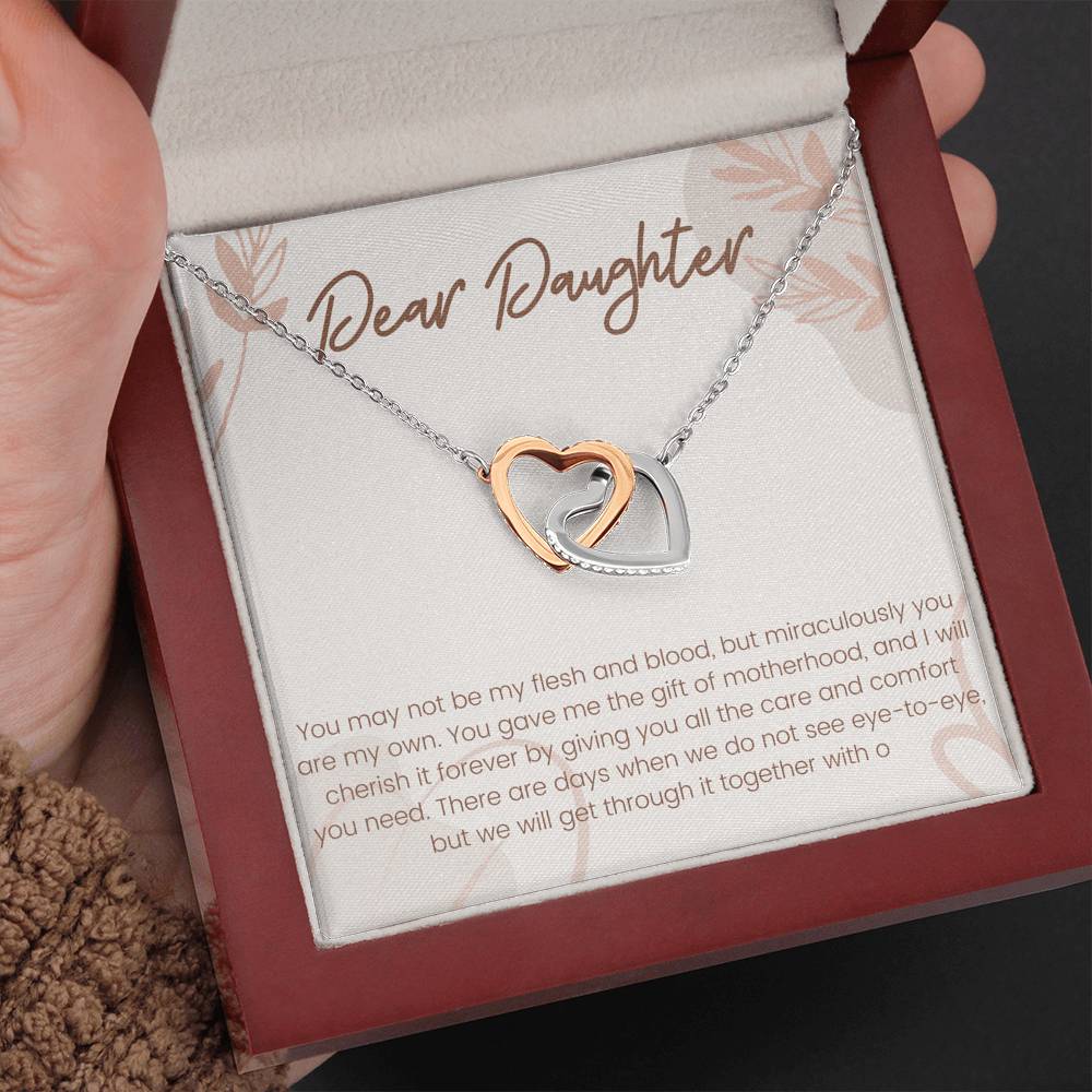 Stepdaughter Gift From Dad, Bonus Daughter Birthday, Wedding, Christmas Gift Necklace