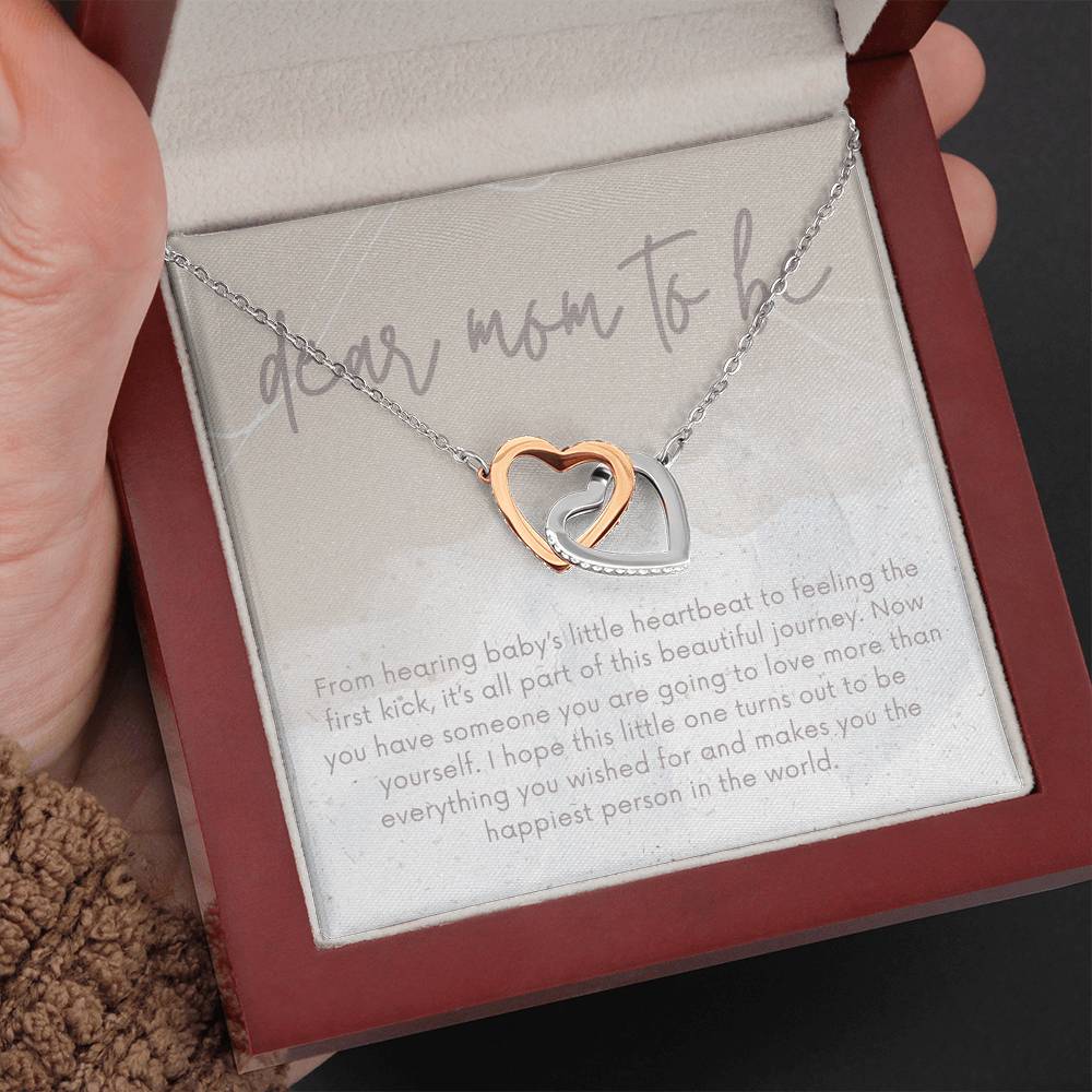 Expectant Moms Gift, Mom to Be Gift Necklace, Baby Shower Gift Idea, New Mom Card