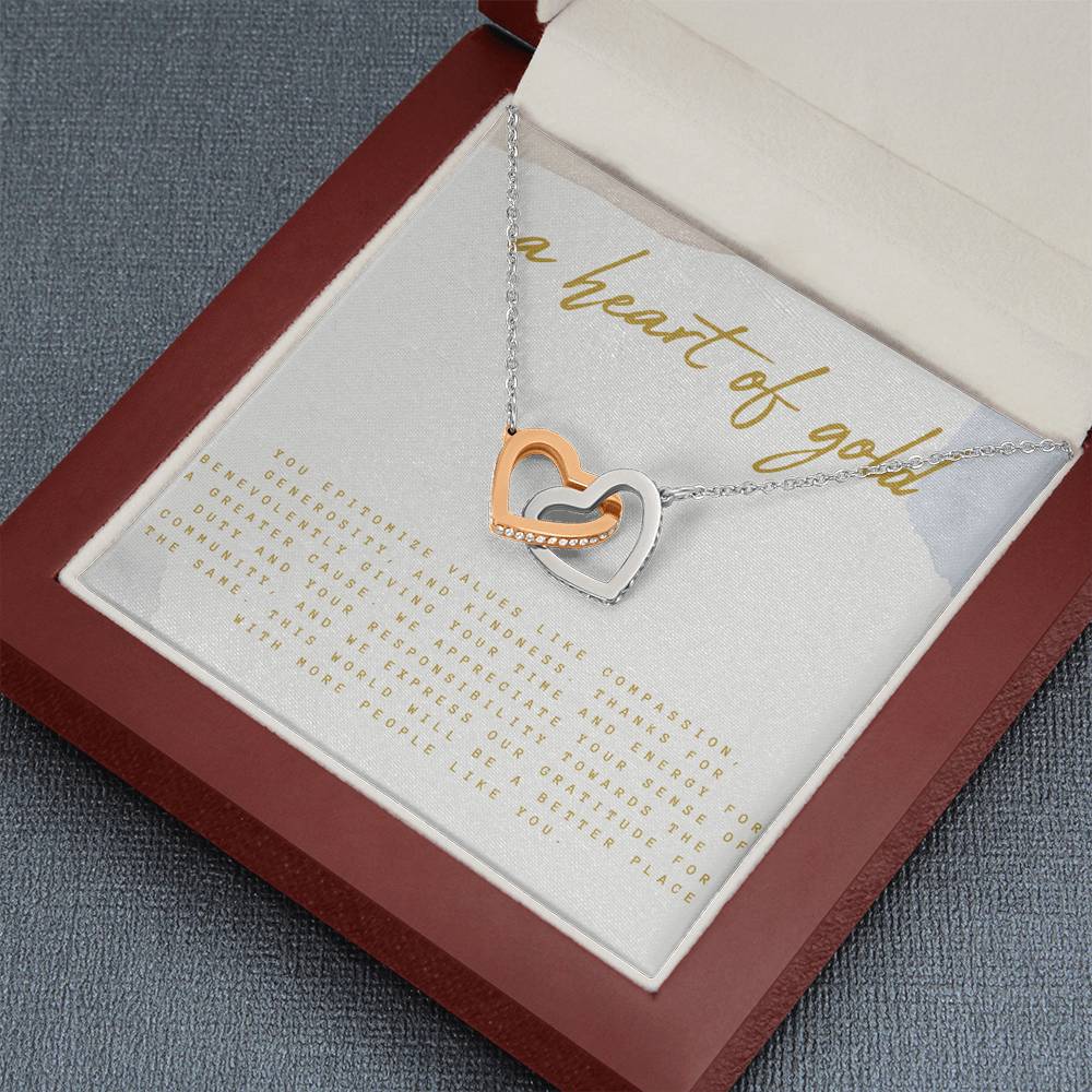 Volunteer Appreciation Gift, Volunteer Thank You Gift Necklace, Message Card Box