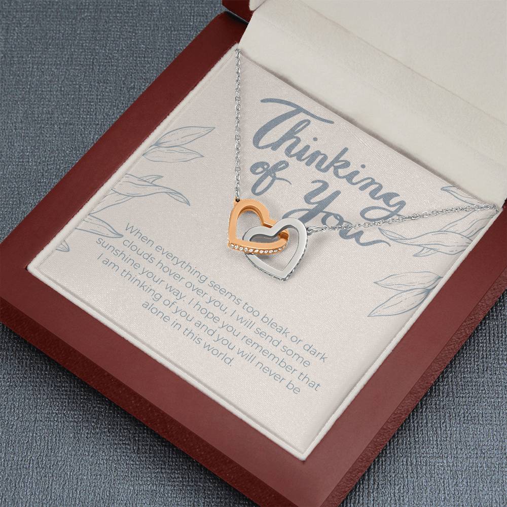 Thinking of You Gift Necklace, I'm Here For You Gift From A Friend, Family Member, Coworker