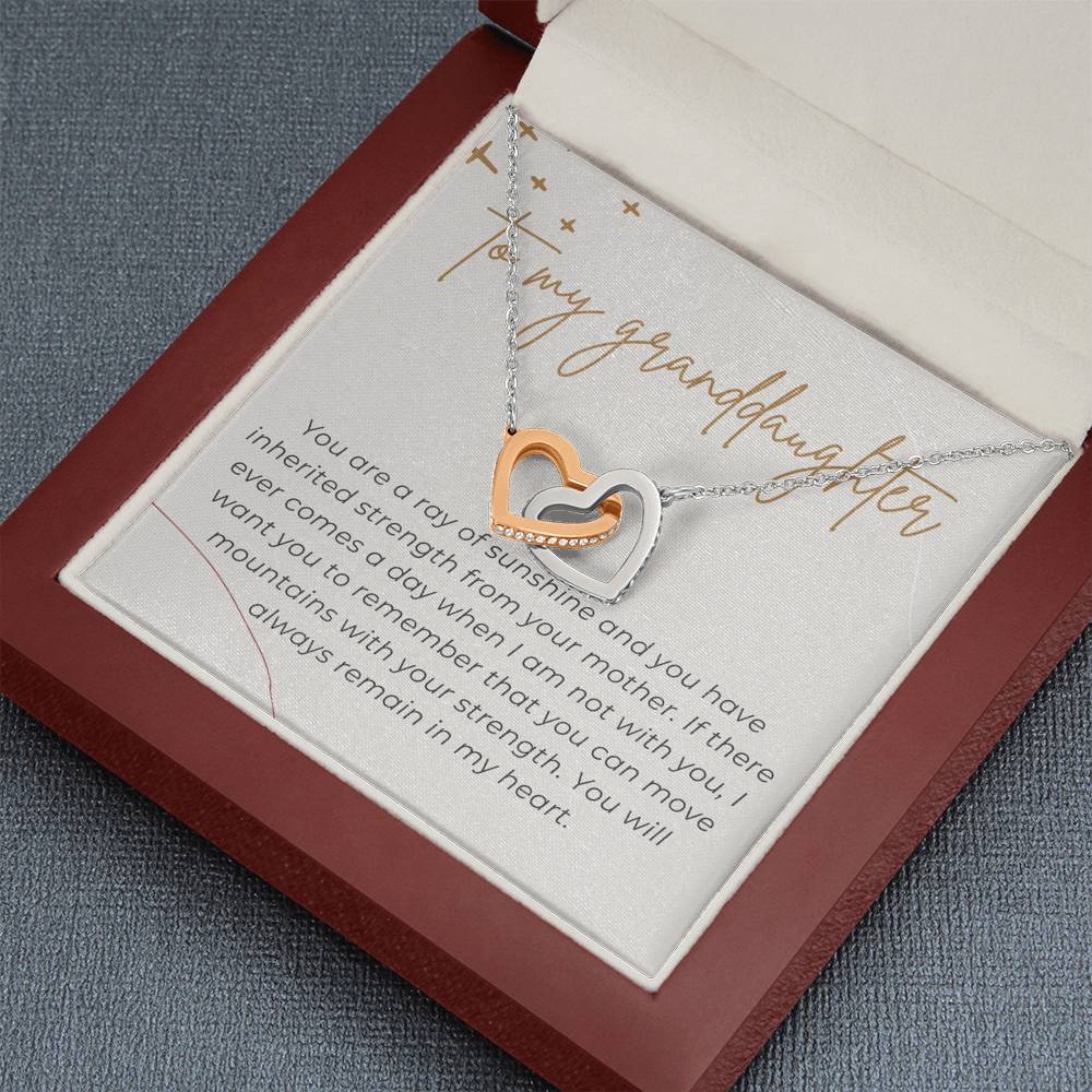 Gift for Granddaughter, Granddaughter Gift Necklace from Grandma, Personalized Birthday Card Gift, Graduation Gift