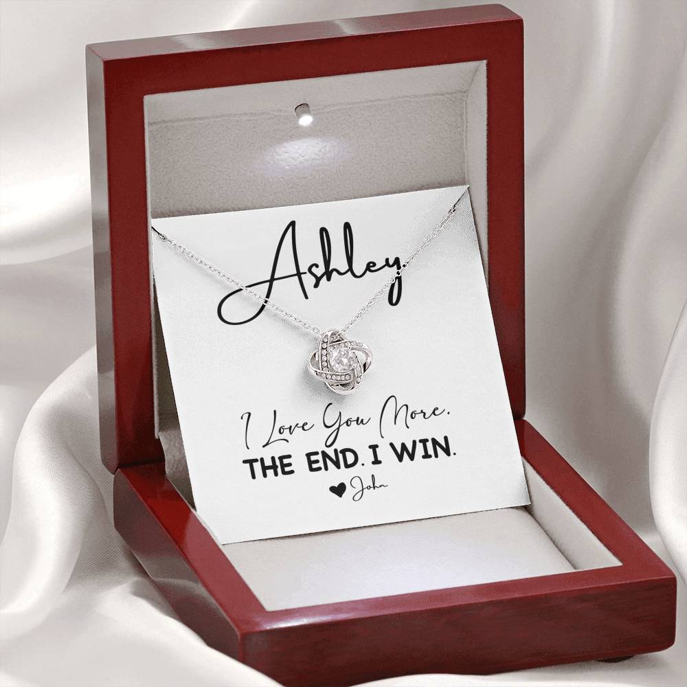 Sterling Love Knot Pendent For Female On Valentine Day