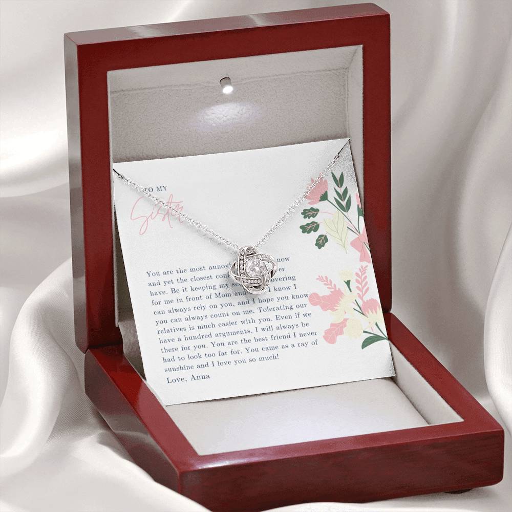 To My Sister Necklace, Sisters Necklace, Sister Gift, Gift for Sister, Sister Birthday Gift, Gift for Best Friend, Best Friend Gift Gift for Little Sister, Sister Birthday, Graduation, Christmas Gift