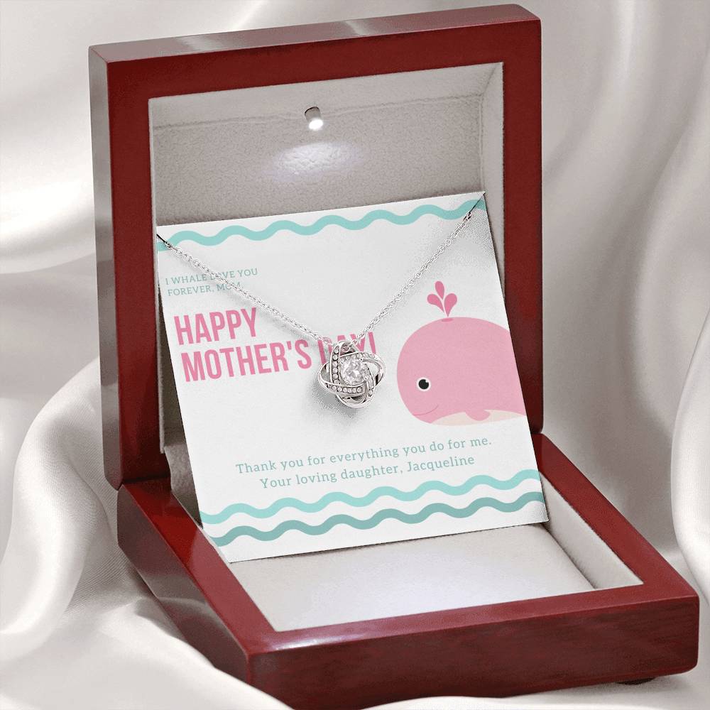 To My Mom Personalized Necklace Gift For Step Mom Grandma Mother In Law Gift With The Message Card On Mother's Day Thank You Pendent Gift