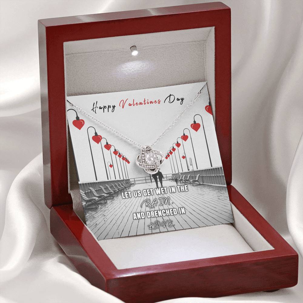 To My Girlfriend Wife Love of My Life For Birthday Anniversary Valentines Christmas New Year From Boyfriend Husband Silver Necklace Gift