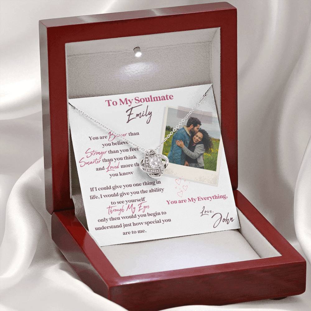 To My Soulmate, Your Last Everything Necklace,  Soulmate Necklace, Soulmate Gift, Wife Gift, Girlfriend Gift, For Her