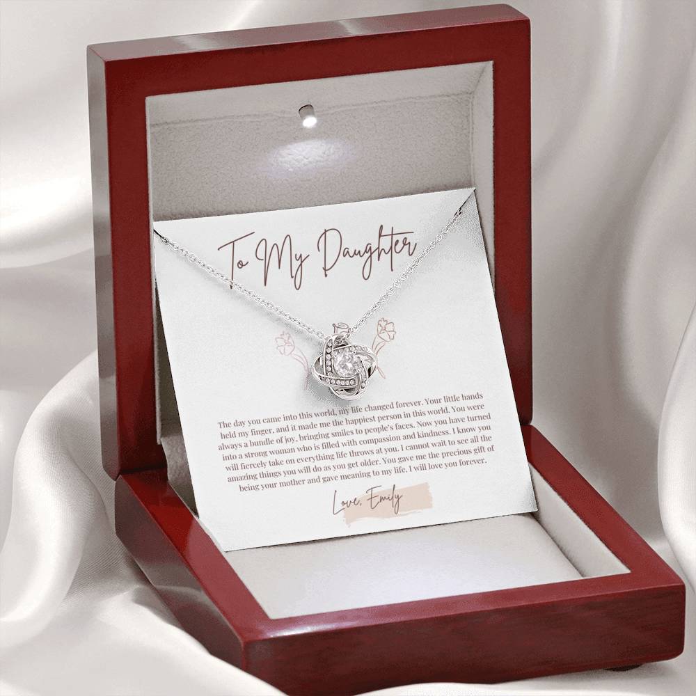 To my beautiful daughter Necklace With Thoughtful Card, Necklace for Daughter, Daughter Gifts, Gifts for Daughter, Daughter Jewelry