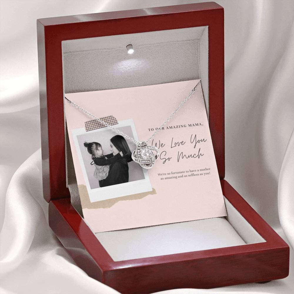 Necklace For Women Inspirational Thank You Gift To My Mommy Grandma Step Mom Mother In Law Pendent Gift With The Message Card On Mother's Day Birthday
