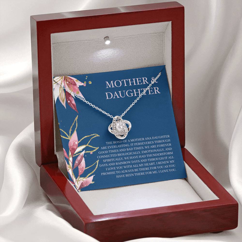 Mother's Day Necklace Gift Love Knot Pendent To My Mom On Her Birthday