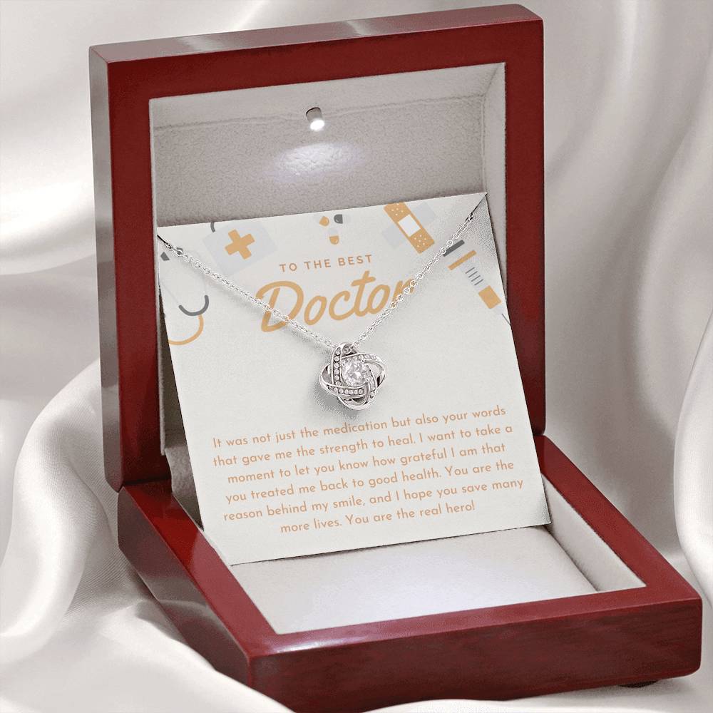 Doctor Appreciation From Patient, Thank You Gift for Doctor, Best Doctor Gift Necklace