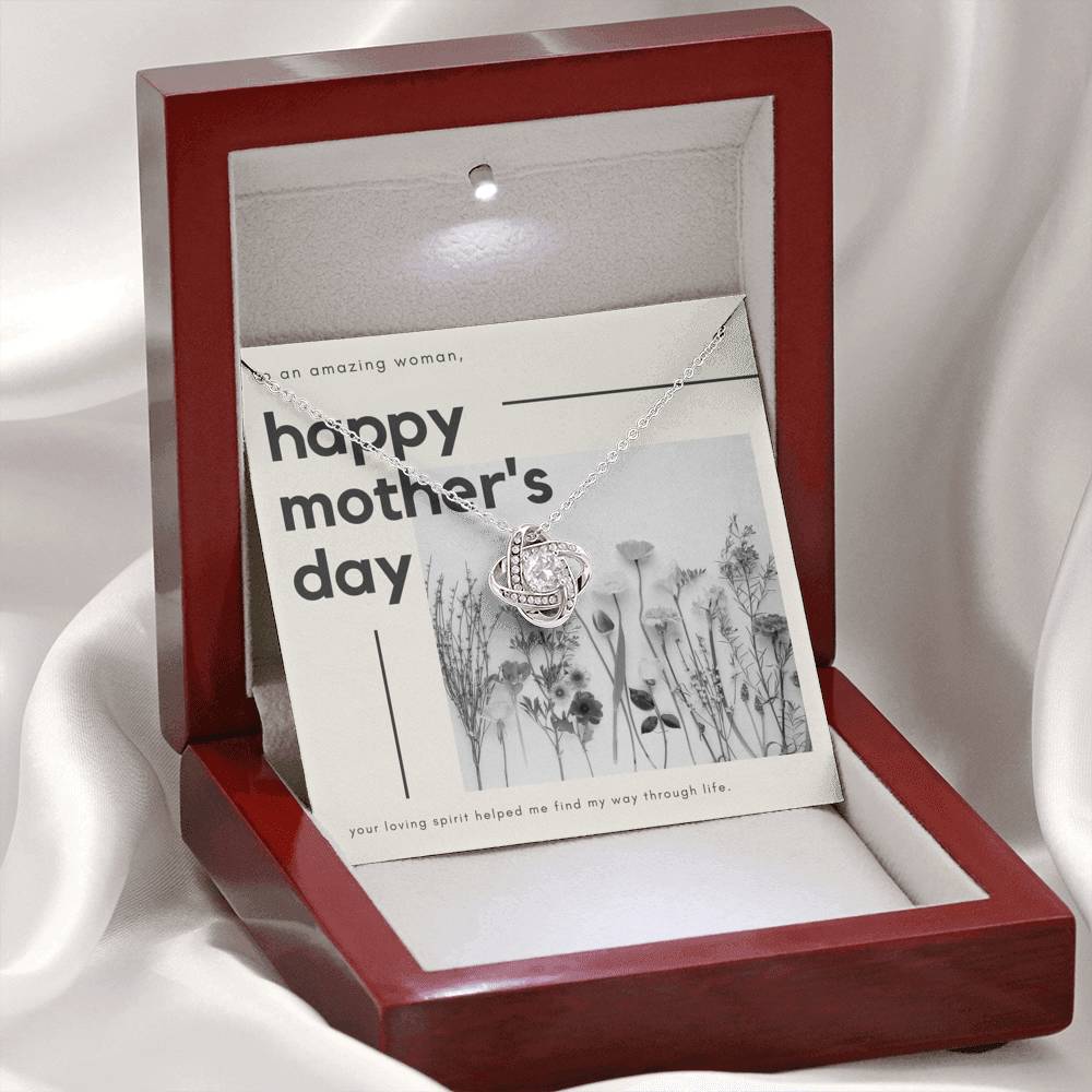 Mother's Day Gift, Gift for Moms, Silver Necklace, Love Knot Necklace