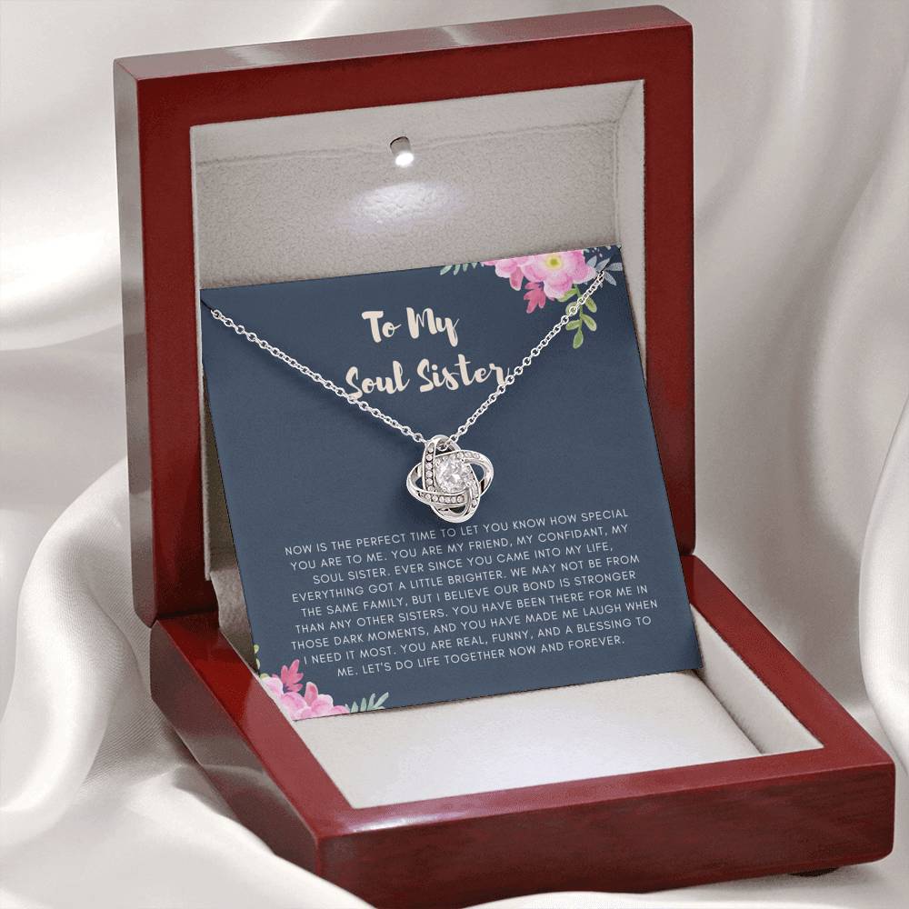 Personalized Necklace Gift For Women On Birthday Graduation Wedding Gift With The Message Card From Sister Friend Brother