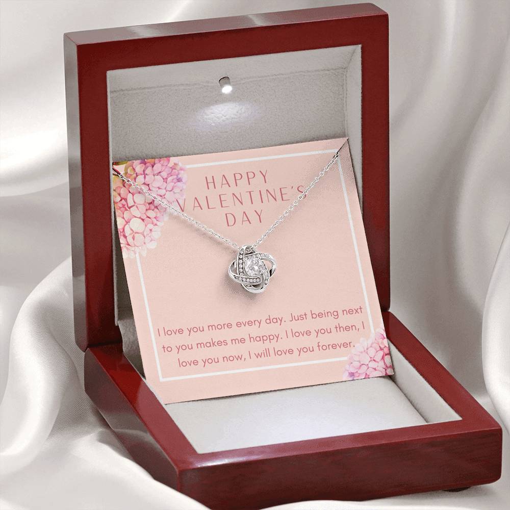 Gift For Women Love Knot Necklace To My Wife Forever Love Bond Pendent On Valentine's Day Gift From Husband