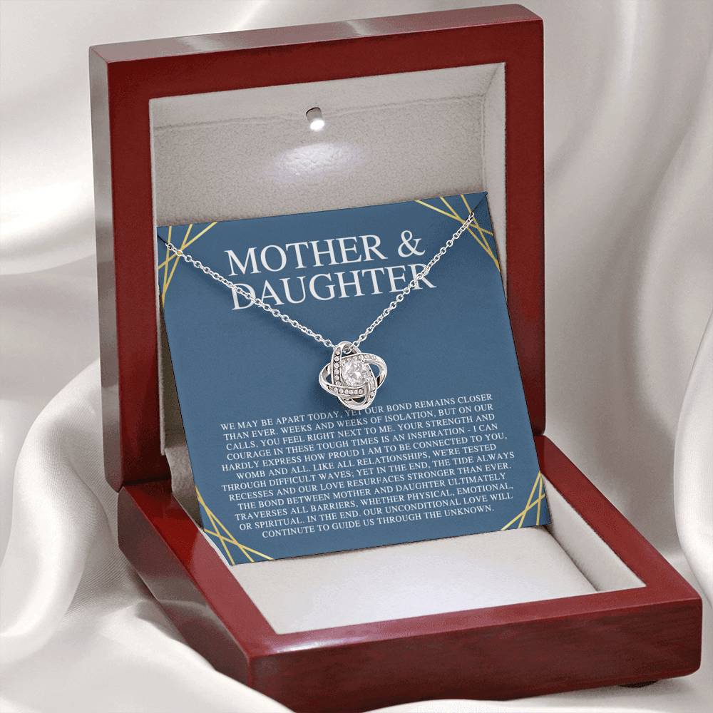 Personalized Mother Daughter Gift Necklace, Customize Name Gift For Her, Daughter Birthday, Graduation, Gift For Daughter From Mom, Jewelry