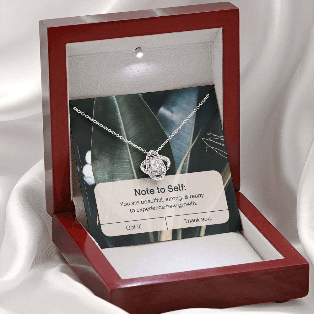 Necklace Gift To My Strong Beautiful Mom Love Knot Pendent On Mother's Day