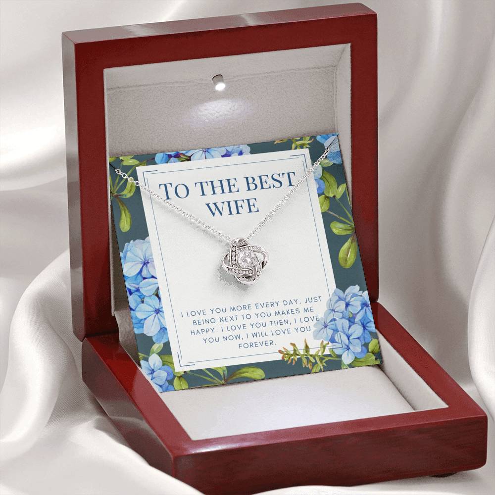 Gift To My Wife Forever Love Knot Pendent Gift On Valentine's Day Birthday Anniversary Gift From Husband