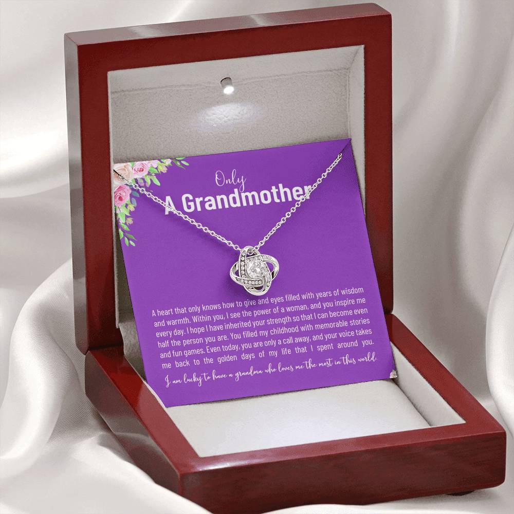 To My Grandma Granny Grandmother Gift For Her Birthday Valentines Christmas From Grandson Granddaughter  Grandpa Grandchildren Necklace Gift