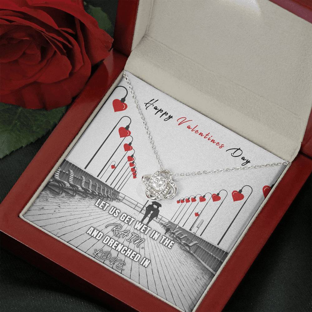 To My Girlfriend Wife Love of My Life For Birthday Anniversary Valentines Christmas New Year From Boyfriend Husband Silver Necklace Gift
