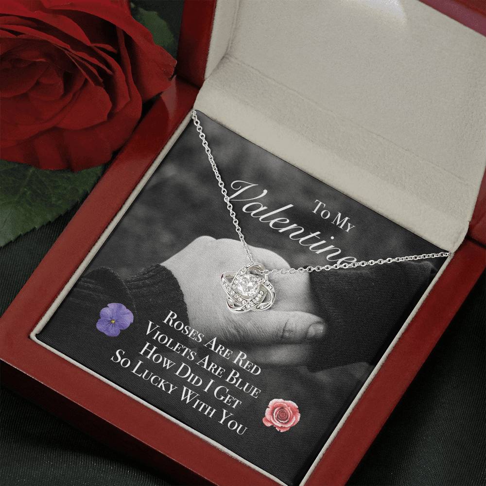 To My Valentine Necklace Gift On Valentine's Day Birthday Wedding Engagement Gift With The Message Card From Boyfriend Husband