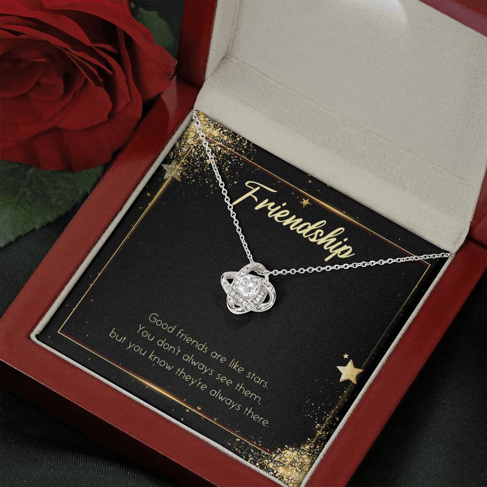 Necklace Gift To My Best Friend Love Knot Friendship Spiritual Pendent On Her Wedding