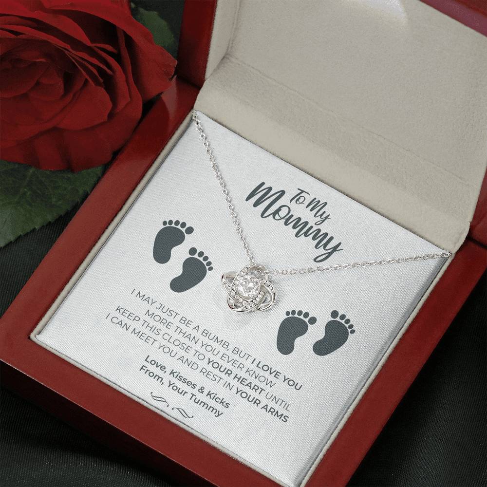 Personalized Gift Mother Necklace for Her Birthday Accessory Gift Interlocking Hearts Necklaces for Women with Message  Card