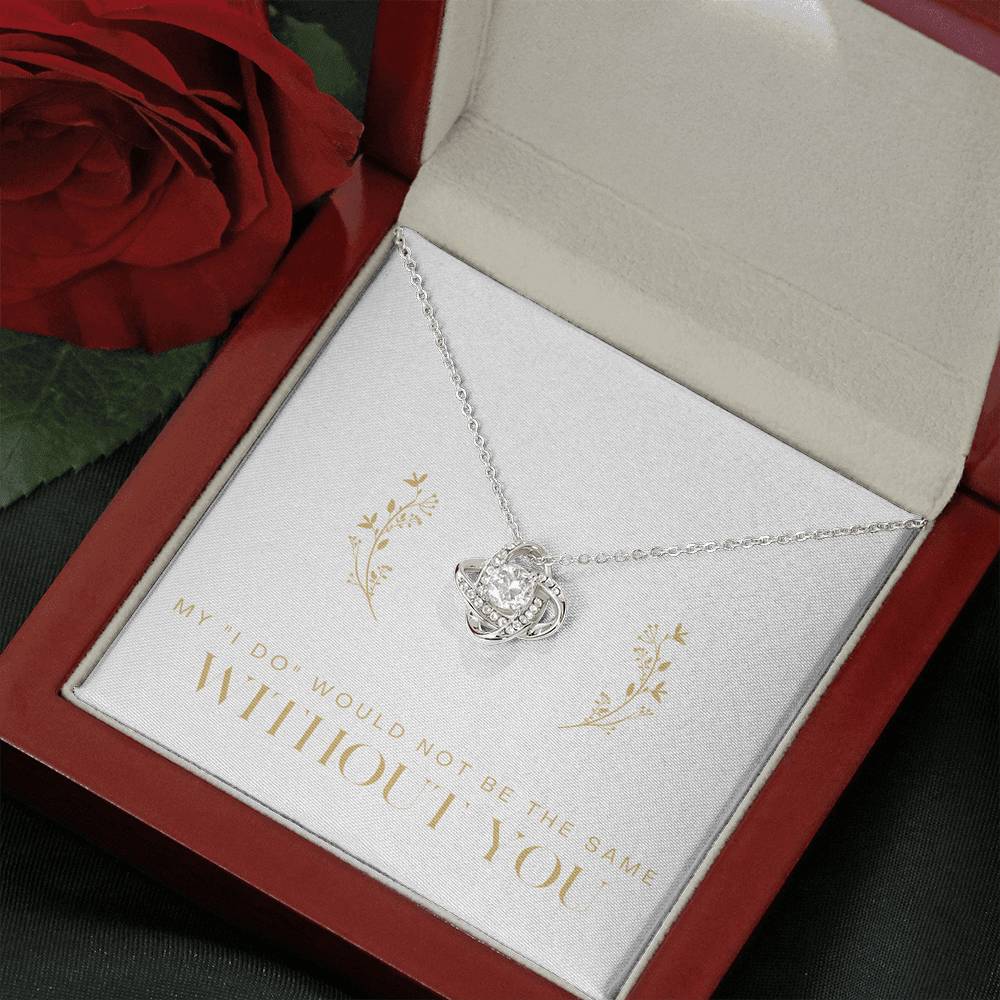 Personalized Gift Necklace For Women Love Knot Pendent For Mom Wife On  Mother's Day Valentine Day Gift