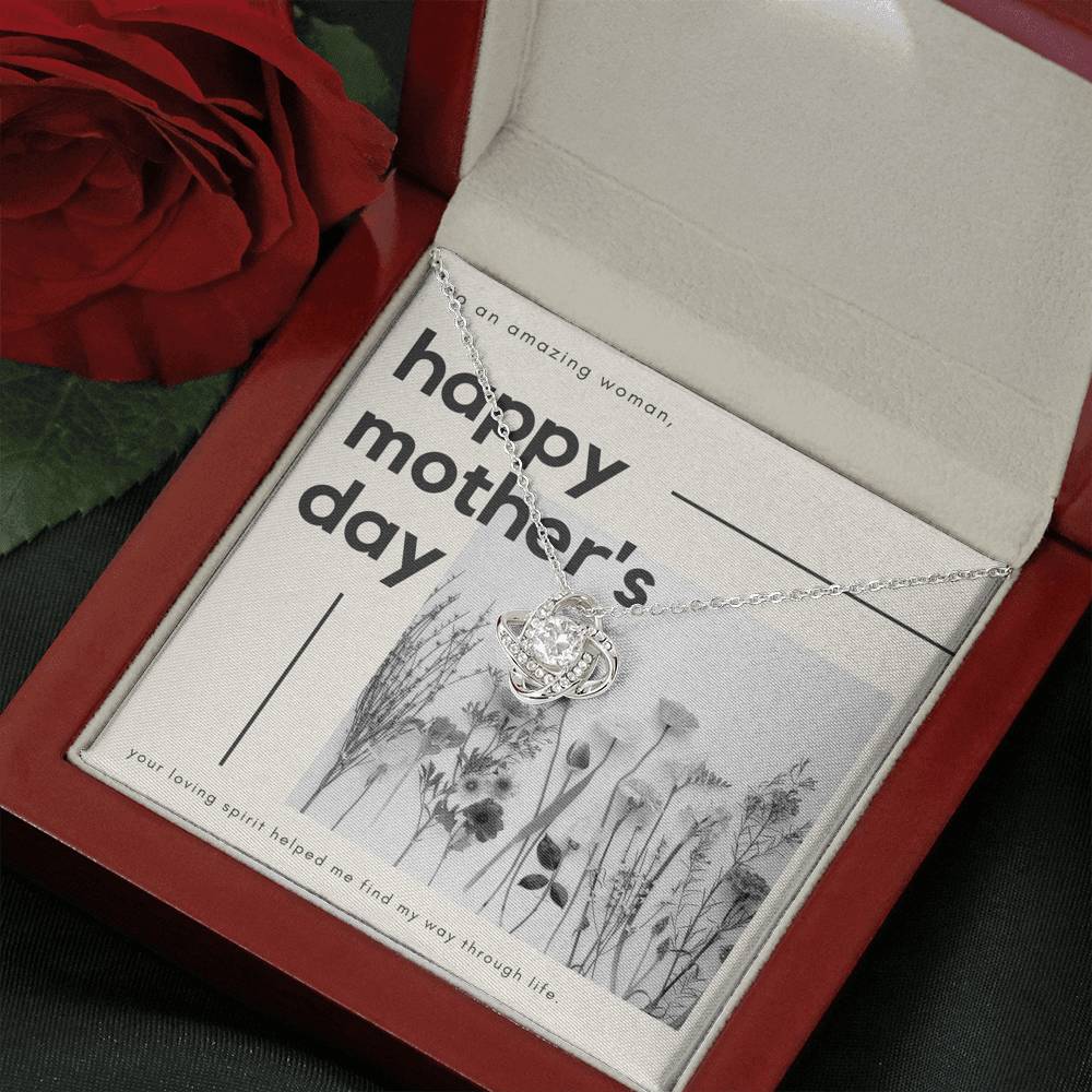 Mother's Day Gift, Gift for Moms, Silver Necklace, Love Knot Necklace