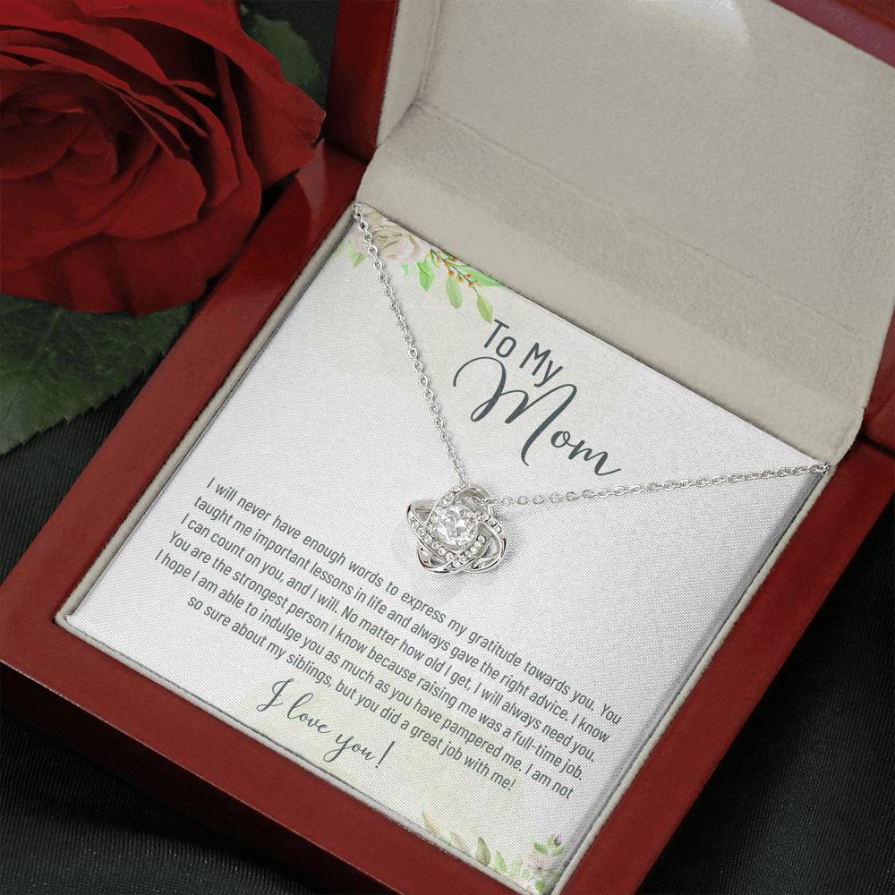 To My Mother Mom Best Mum Mother In Law Stepmom For Mothers Day Birthday From Son Daughter Stepson Stepdaughter Personalized Necklace Gift