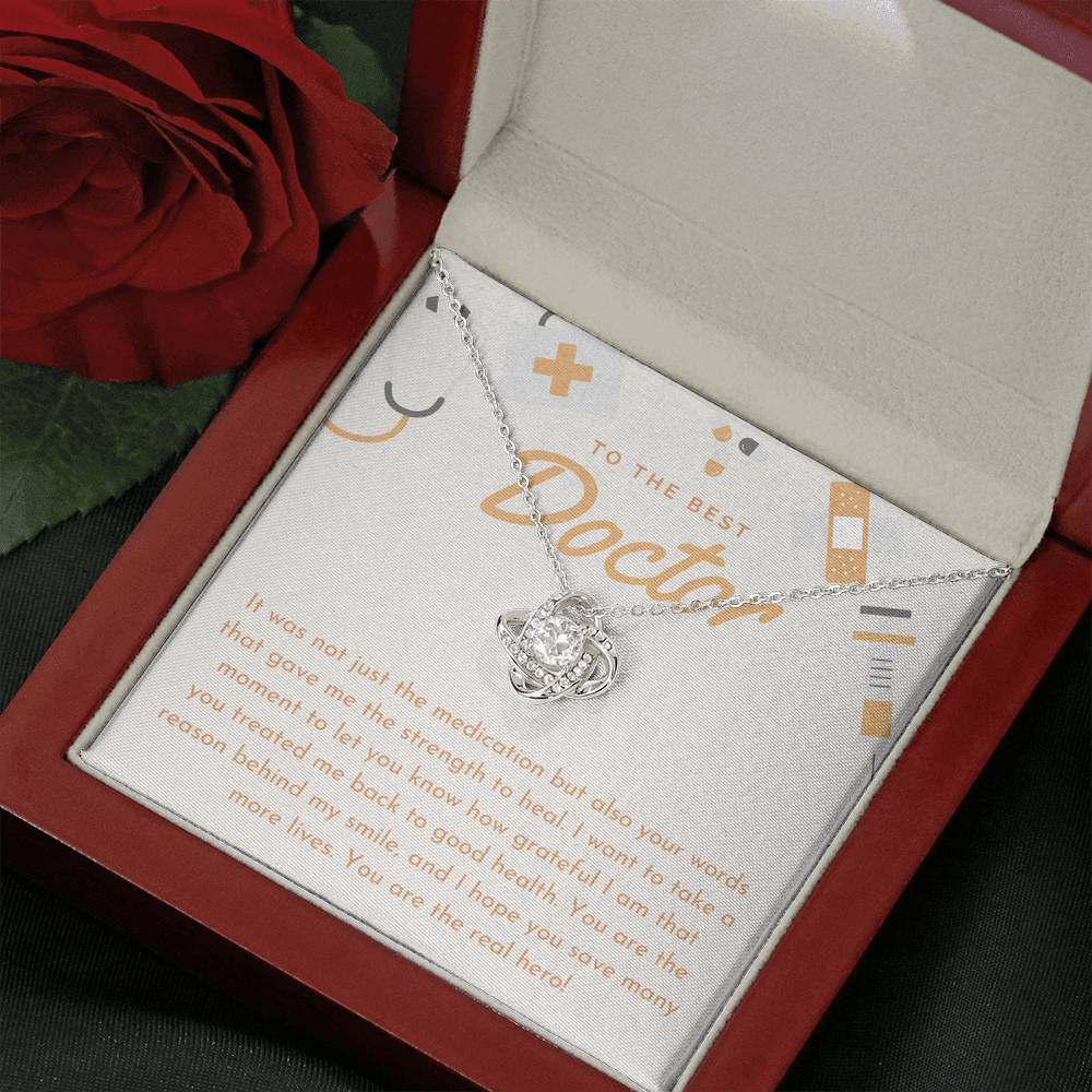 Doctor Appreciation From Patient, Thank You Gift for Doctor, Best Doctor Gift Necklace