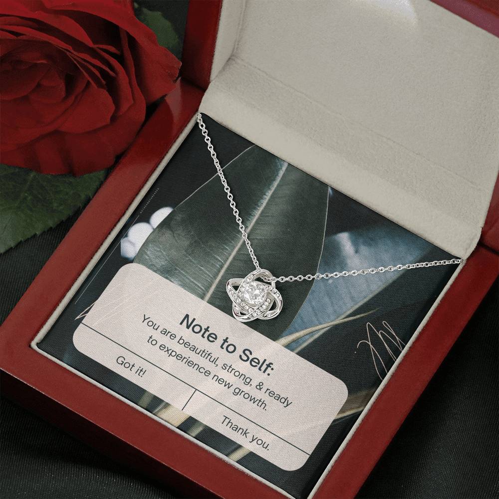 Necklace Gift To My Strong Beautiful Mom Love Knot Pendent On Mother's Day