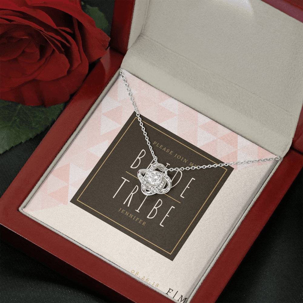 Tribal Be My Bridesmaid Invitation Personalized Bridesmaid Gift, Personalized bridesmaid proposal gift Box, Engraving Bridesmaid Necklace, Bridesmaid Gifts, Bridal Party Gifts for Wedding Day, Enagement Gift, Tie the Knot Jewelry,