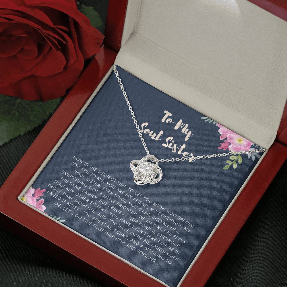Personalized Necklace Gift For Women On Birthday Graduation Wedding Gift With The Message Card From Sister Friend Brother