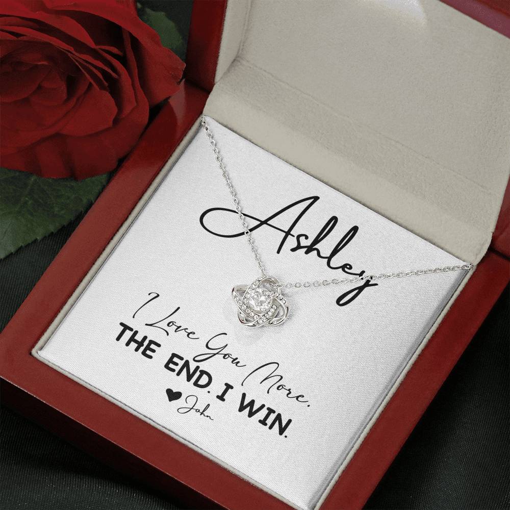 Sterling Love Knot Pendent For Female On Valentine Day