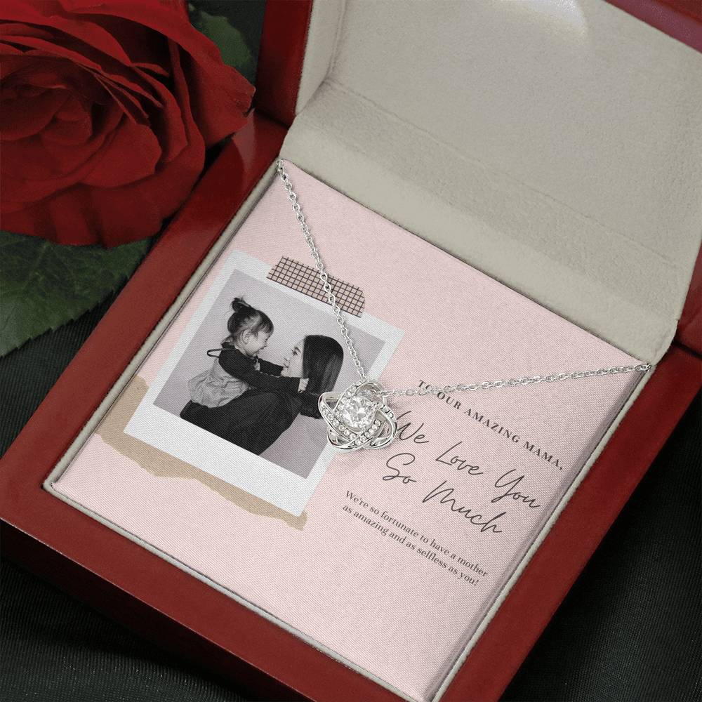 Necklace For Women Inspirational Thank You Gift To My Mommy Grandma Step Mom Mother In Law Pendent Gift With The Message Card On Mother's Day Birthday