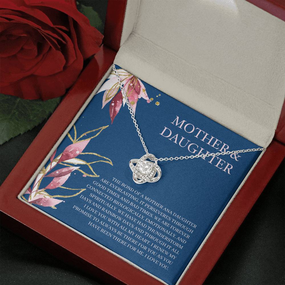 Mother's Day Necklace Gift Love Knot Pendent To My Mom On Her Birthday