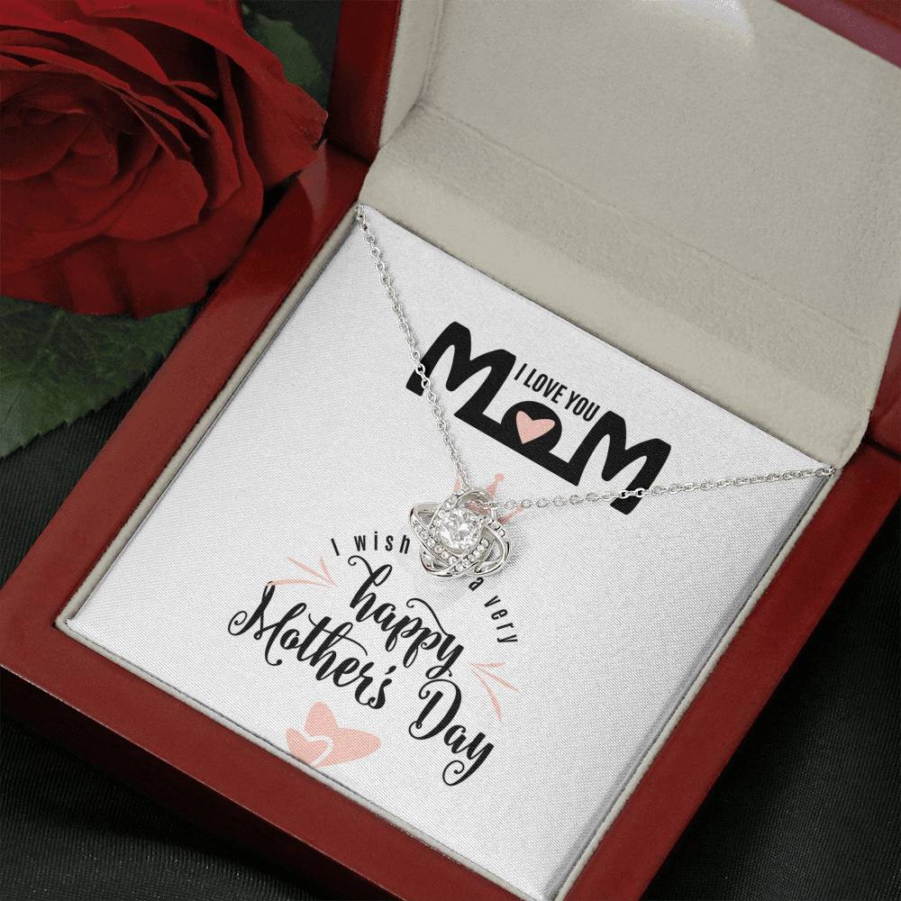 Birthday Presents For Mom, New Mom Gift, Necklace for Mom, To My Mom on my wedding day, Birthday Presents For Mom, To My Mom Card Mom Necklace with Kids Initials,