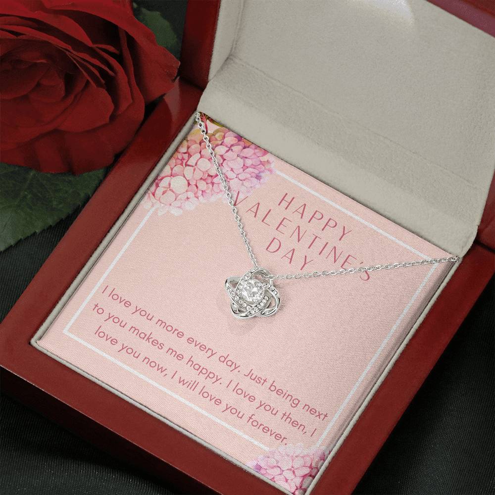 Gift For Women Love Knot Necklace To My Wife Forever Love Bond Pendent On Valentine's Day Gift From Husband