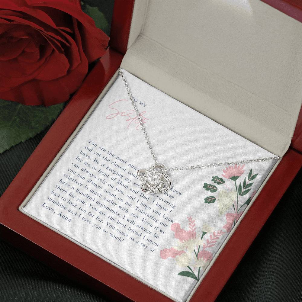 To My Sister Necklace, Sisters Necklace, Sister Gift, Gift for Sister, Sister Birthday Gift, Gift for Best Friend, Best Friend Gift Gift for Little Sister, Sister Birthday, Graduation, Christmas Gift
