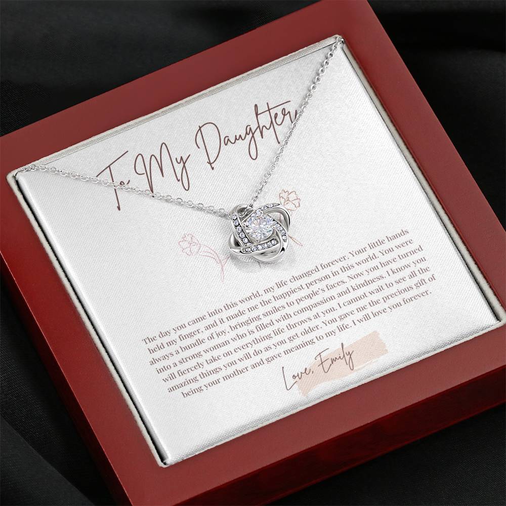 To my beautiful daughter Necklace With Thoughtful Card, Necklace for Daughter, Daughter Gifts, Gifts for Daughter, Daughter Jewelry